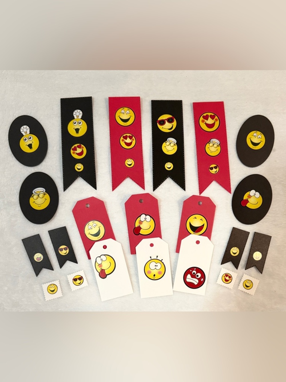 Emoji Gift Tag Set - Hand Crafted Set of 22